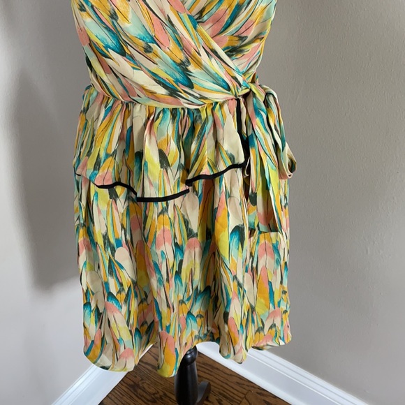 Hype 100% silk dress multi color - Picture 3 of 12
